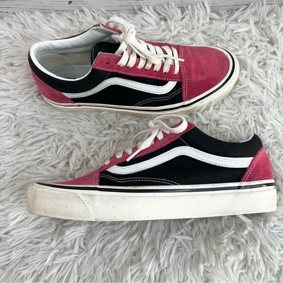 Vans Vintage Sport Black Hot Pink Low-Top Sk8 Sneakers Unisex 8.5 Men - 10 Women - Picture 8 of 13